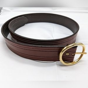 Women's brown and gold belt